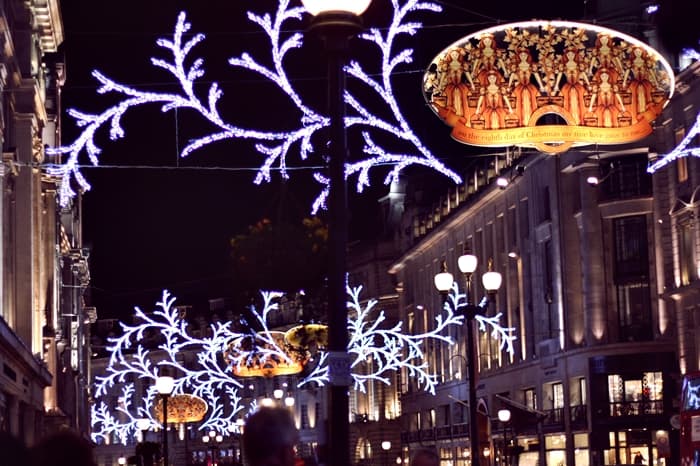 Christmas lights on Regent Street