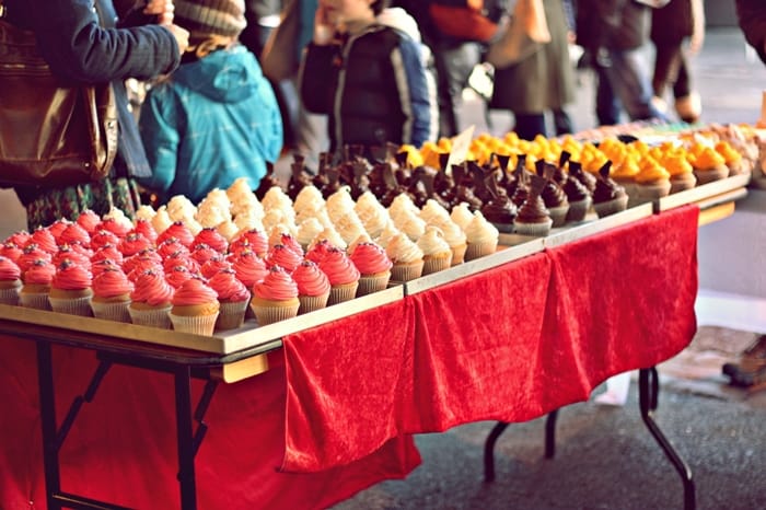 cupcakes at Borough Market